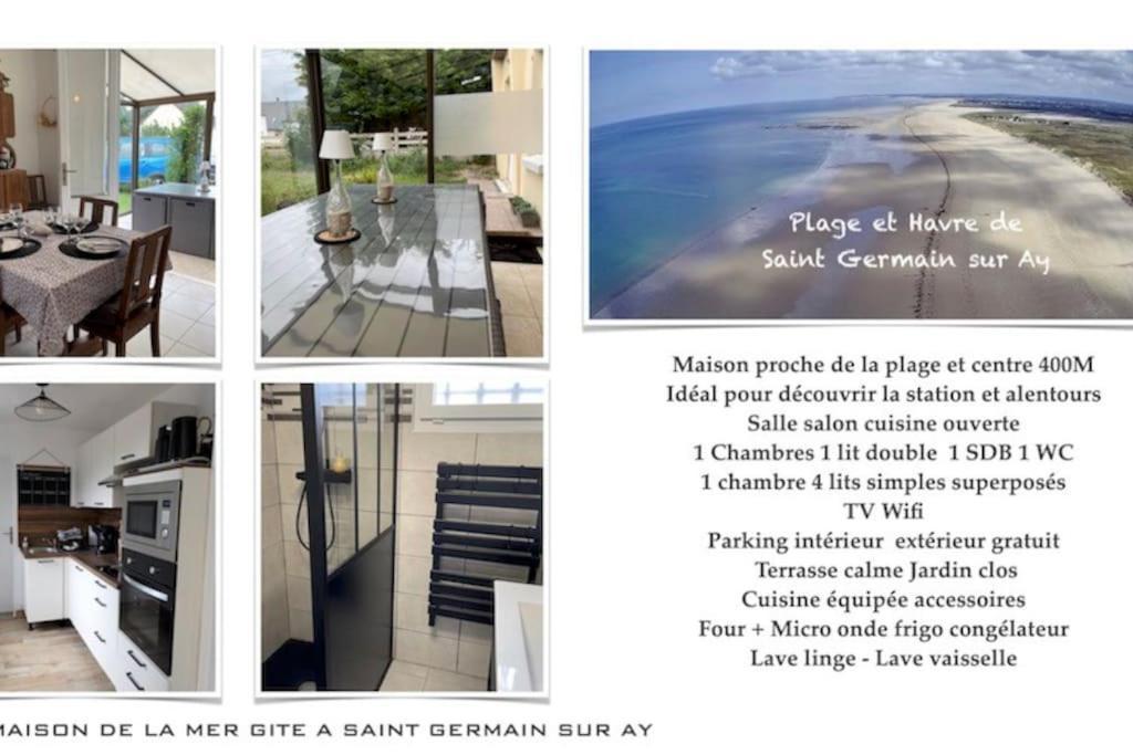 Saint-Germain-sur-Ay Maison De La Mer מראה חיצוני תמונה